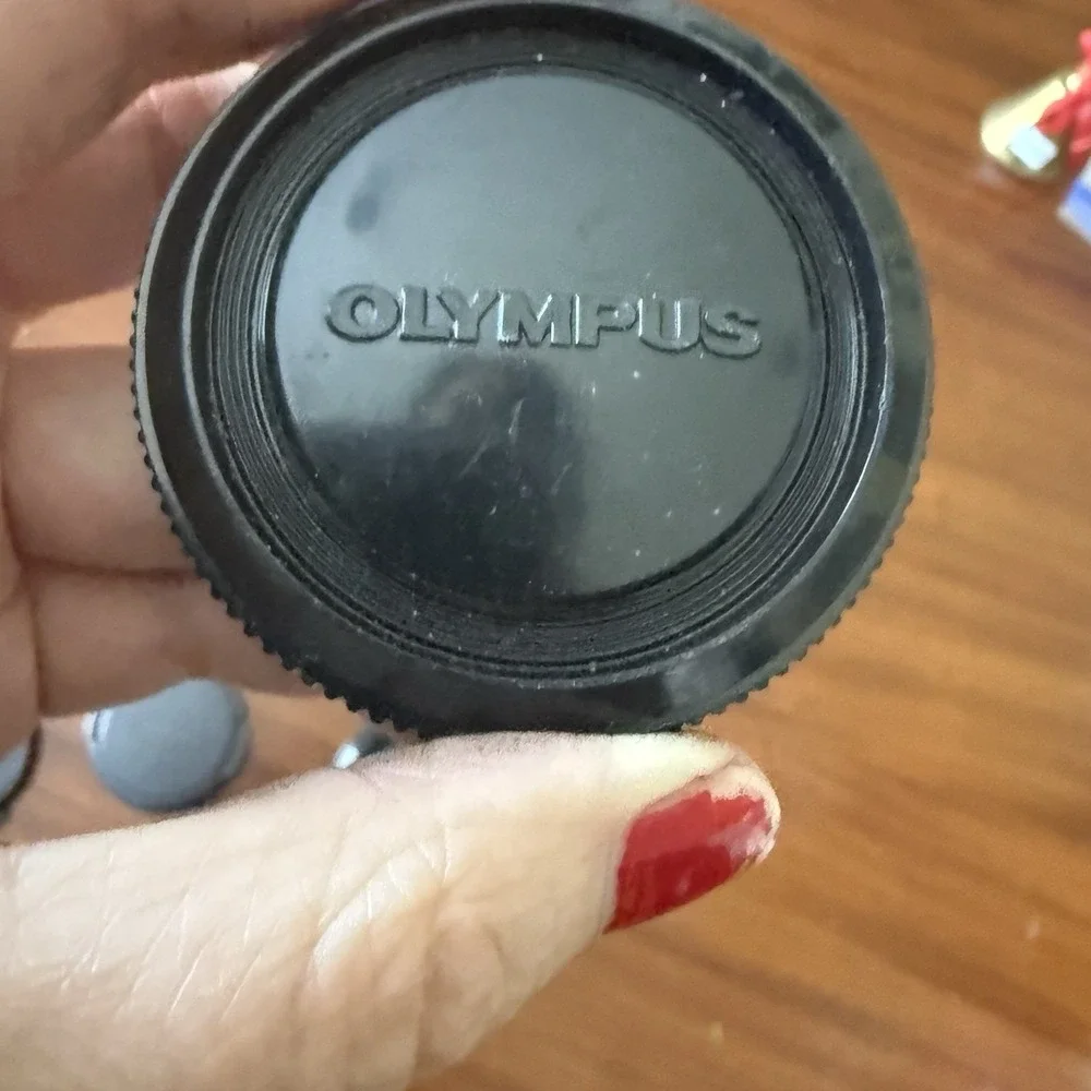 Vintage Camera Lens Cap & Accessory Lot 8pc Olympus Sony Tiffen 49mm 55mm 61mm